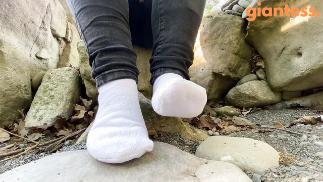 Canadian Giantess - Astrid in Caught In My Sock