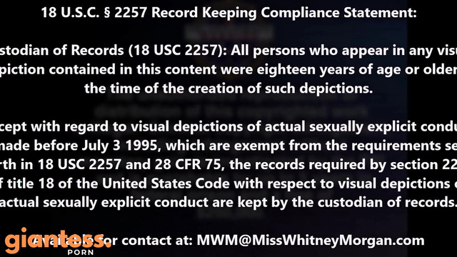 Miss Whitney Morgan - Workplace Downsizing Vore