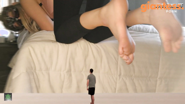 Larger Than Life - Giantess Step Sis Foot Worship And Vore