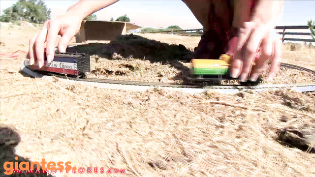Mandy Flores - Giantess Small Town Railroad Destruction