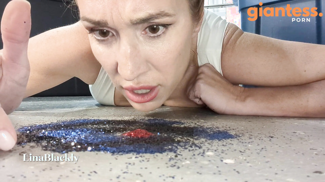 Lina Blackly - Evil Giantess Shrinks and Crushes