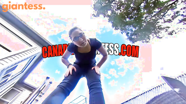CANADIAN AND ASIAN GIANTESS FANTASY - Chased Around Eclipses Backyard