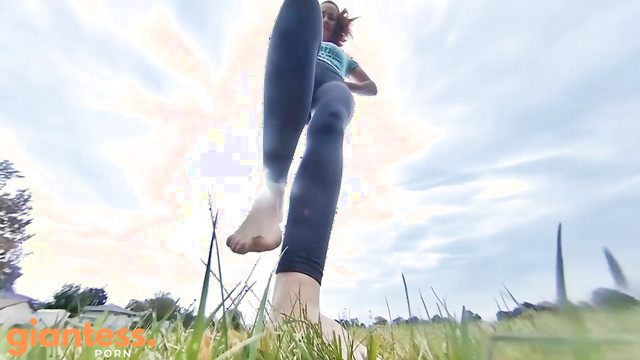 CANADIAN AND ASIAN GIANTESS FANTASY - Dane's Thundering Footsteps