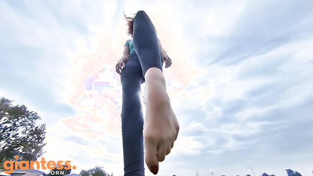 CANADIAN AND ASIAN GIANTESS FANTASY - Dane's Thundering Footsteps