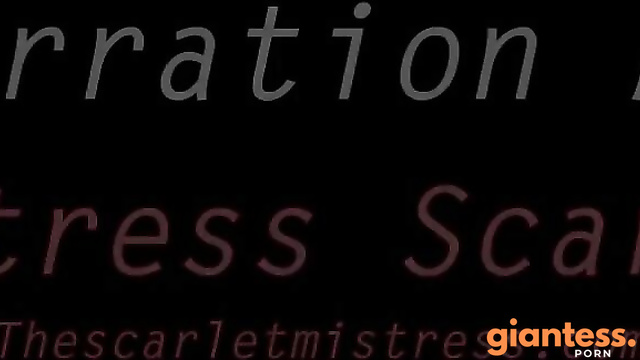 The Scarlet Mistress - Mistress Scarlett Downsized Her Slave