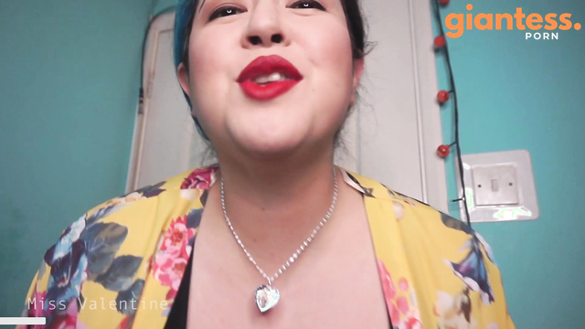 Miss Valentine - Giantess Comes Across Tiny Chocolate Man