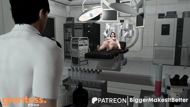Patreon - Giantess in Lab Experiment Body Expansion