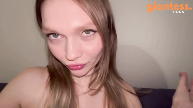 Hungry Giantess Has Found a Little Snack and Is Ready to Devour