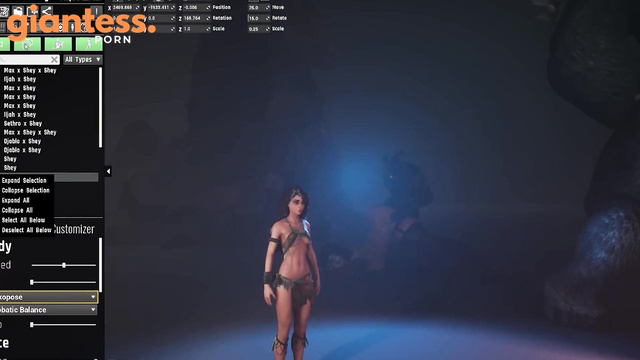 Giantess Requests - Huge Naked Gaint Girls in Wild Life: Porn Game