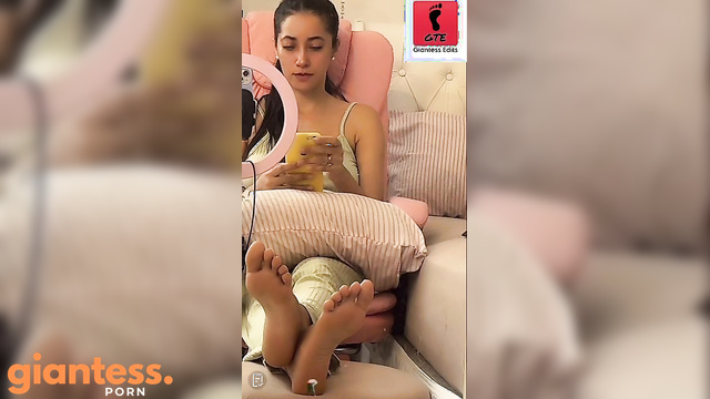 Giantess EditZ - Barefoot Worship During Tik Tok Stream Part 3