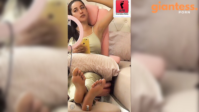 Giantess EditZ - Barefoot Worship During Tik Tok Stream Part 3