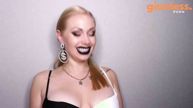 Mistress Misha Goldy - Giantess Swallowing Her Gummy Slaves In Front Of Your Eyes