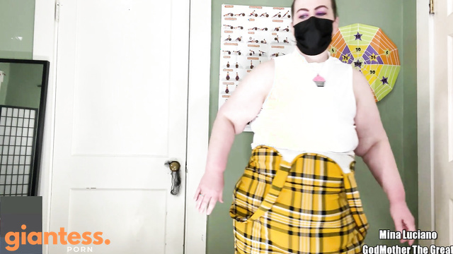 Godmother the Giantess Feasts on Her Tiny Roommate