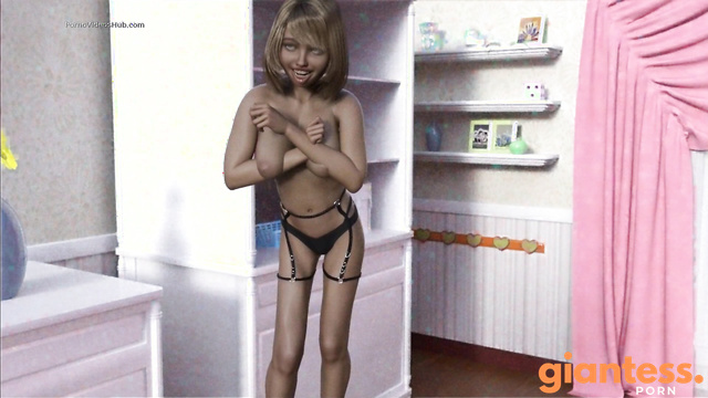 Horny Giantess Unstoppable Licking of Her Tiny Man