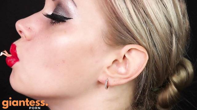 Mistress Misha Goldy - Giantess Soft Threats: Playful Mouth Fetish Fun