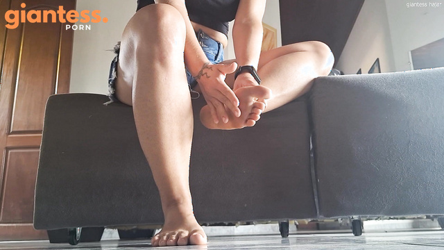Giantess Hajar - Mini Escapers Found by the Giantess Babysitter