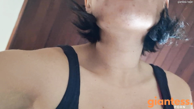 Giantess Hajar - Mini Escapers Found by the Giantess Babysitter