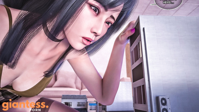 Tian3D - Giantess and Tiny Stepdaughter Playfully Shrink Stepdad Part 1