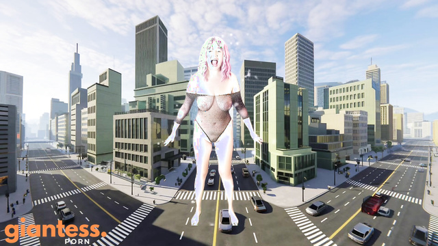 LilyArmelSweet - The Unaware Giantess Grows Through the City Part 1