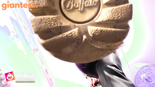 Fetishtainment - Under Giantess Queen Marie Mueller’s Golden Sneakers and Smelly Socks