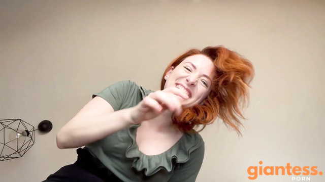 Evelyn Jade - Aggressive Redhead Bully Shrinks You and Starts Stomping