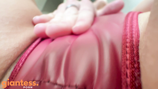 Giantess Tara - Goddess Eats You and Masturbates in Leather Lingerie