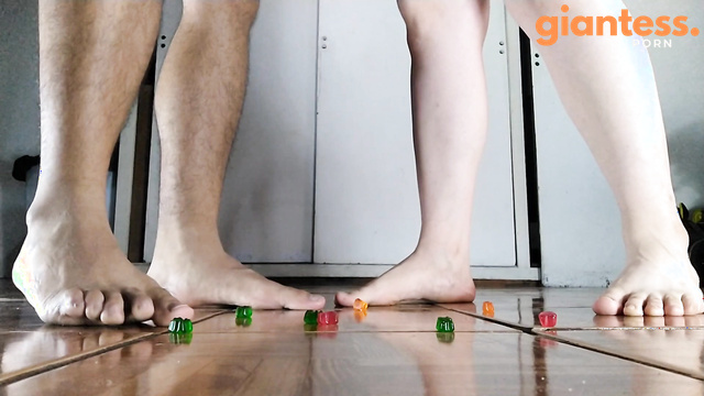 GiantGhost - Tiny Gummy Bears Under the Feet of the Giant Couple Part 1