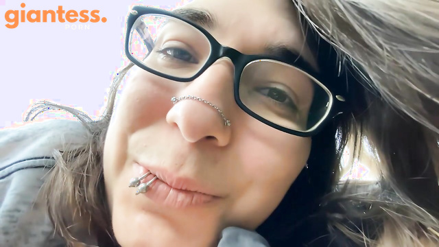 Canadian Giantess - Giantess Eclipse Finally Captures You, Tasting You a Bit