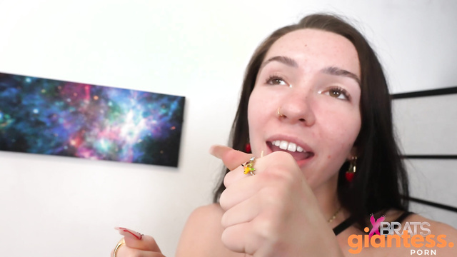 Bratty Foot Girls - Young Giantesses Dalvina and Nicole with a Fistful of Tinies