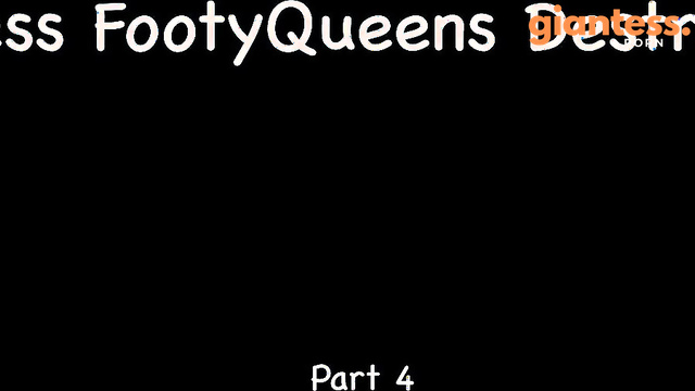 Giantess FootyQueen - City Burns Under the Destruction of Giantess Feet Part 4