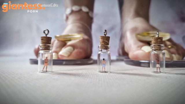 Giantess FootyQueen - Three Tinies Trapped in Jars, at the Mercy of the Giantess Part 3