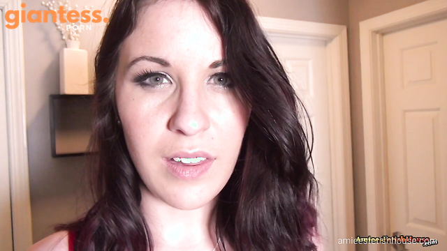 Amiees Fetish House - Giantess Feasting on Gummy Smurfs Right in Front of You
