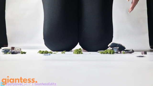 Giantess FootyQueen - Tiny People Panic But Giantess Remains Unfazed Part 2