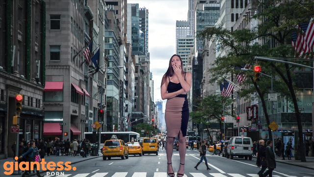 Ginary's Giantess Adventures - City Crumbles Beneath Her: Sadie Holmes Outgrows It All