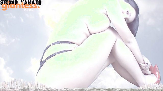 Studio Yamato - Sensual Display: Asian Giantess Reveals Her Ass in Panties