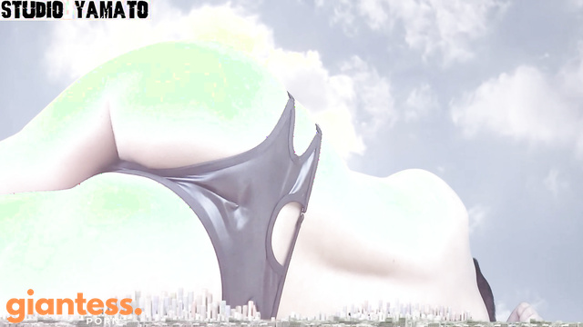 Studio Yamato - Asian Giantess Unveiled: Her Ass in Panties on Display