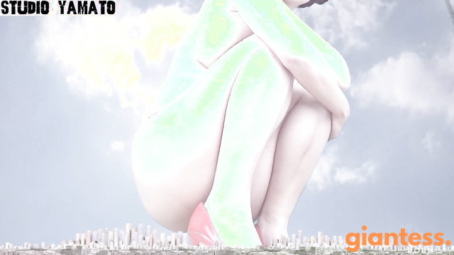 Studio Yamato - The Giantess Asian Reveals Her Beautiful Heels to You