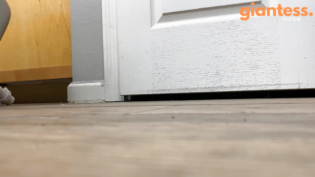 WorldUnseenFilms - Tiny Found Beneath the Giantess Bare Feet in Kitchen