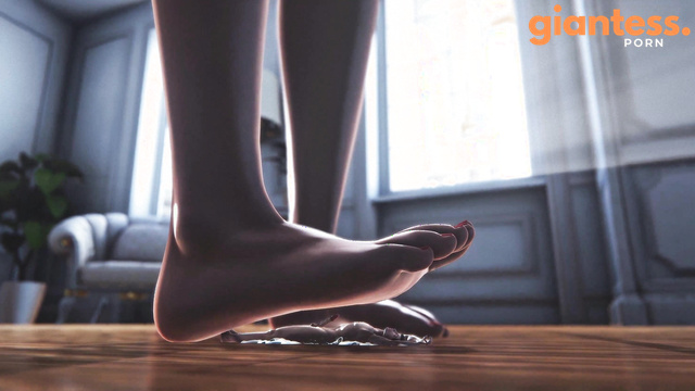 Palaman2122 - Tiny Foot Fetishist Was Cum Squeezed By Barefoot Giantess