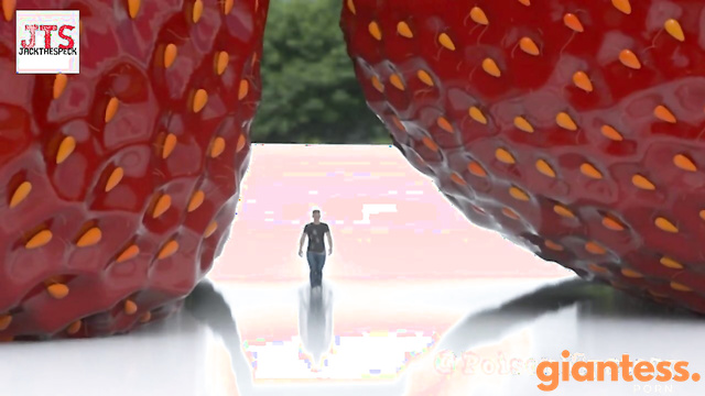 JackTheSpeck - Giantess Flicks Unaware While Working Out and Eating Strawberries