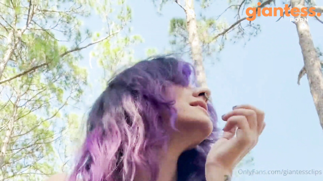 Larger Than Life - Giantess Sister Mia Hope: Growing Outdoors & Showing Off