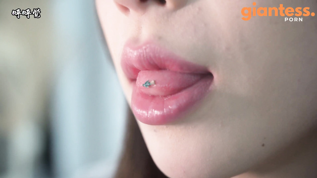 Giantess Breakfast: One Bite And Bug Is Drenched in Her Spit