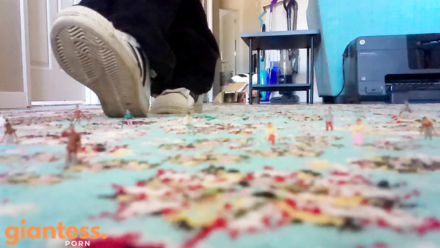 GoddessMayHere - Giantess Shows Off Her New Sneakers Right in Front Of Your Face