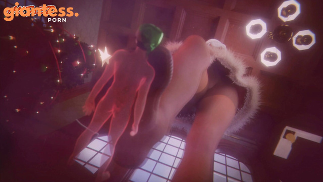 AllFs3D - Giantess Miss Claus’s Wild Christmas: A Show Of Madness