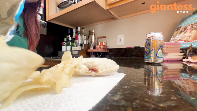 WorldUnseenFilms - Scarlett Eating Her Favorite Treats in The Kitchen Part 1