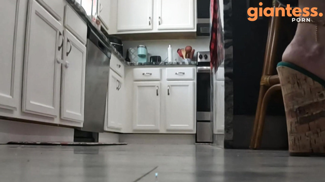 WorldUnseenFilms - Lonely in The Kitchen: Giantess Latina Needs Company