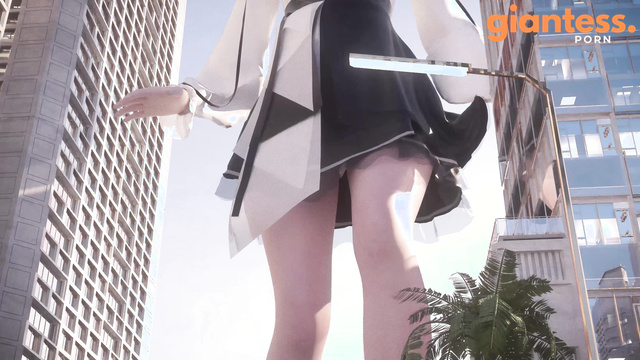 XABBX - Japanese Schoolgirl Giantess: Crushing the Streets Of Hometown