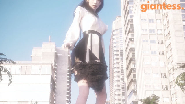 XABBX - Japanese Schoolgirl Giantess: Crushing the Streets Of Hometown