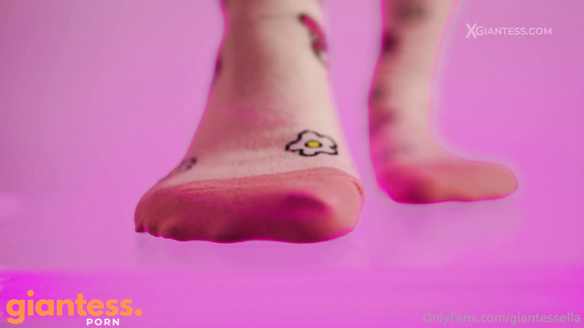 Giantess Ella - Living For The Moment She Steps: Giantess In Socks Dream
