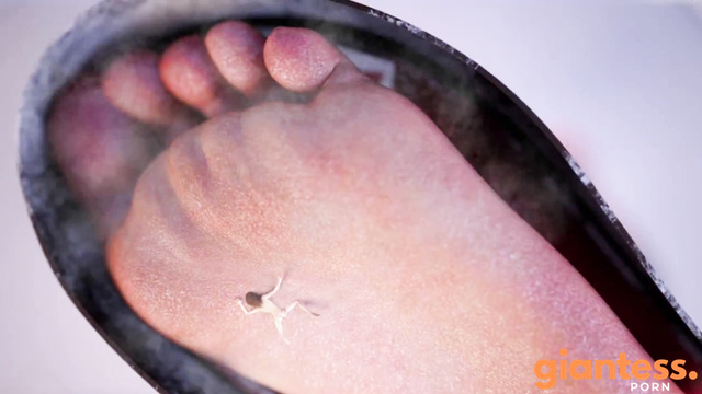 After Workout: Giantess Julia Detects And Devours The Little Killer